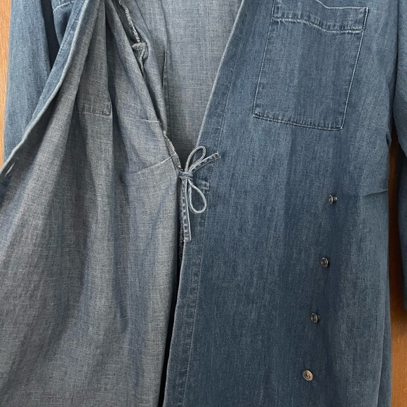 ✨NWT✨ Zara Denim Wrap Dress - Picture 5 of 7